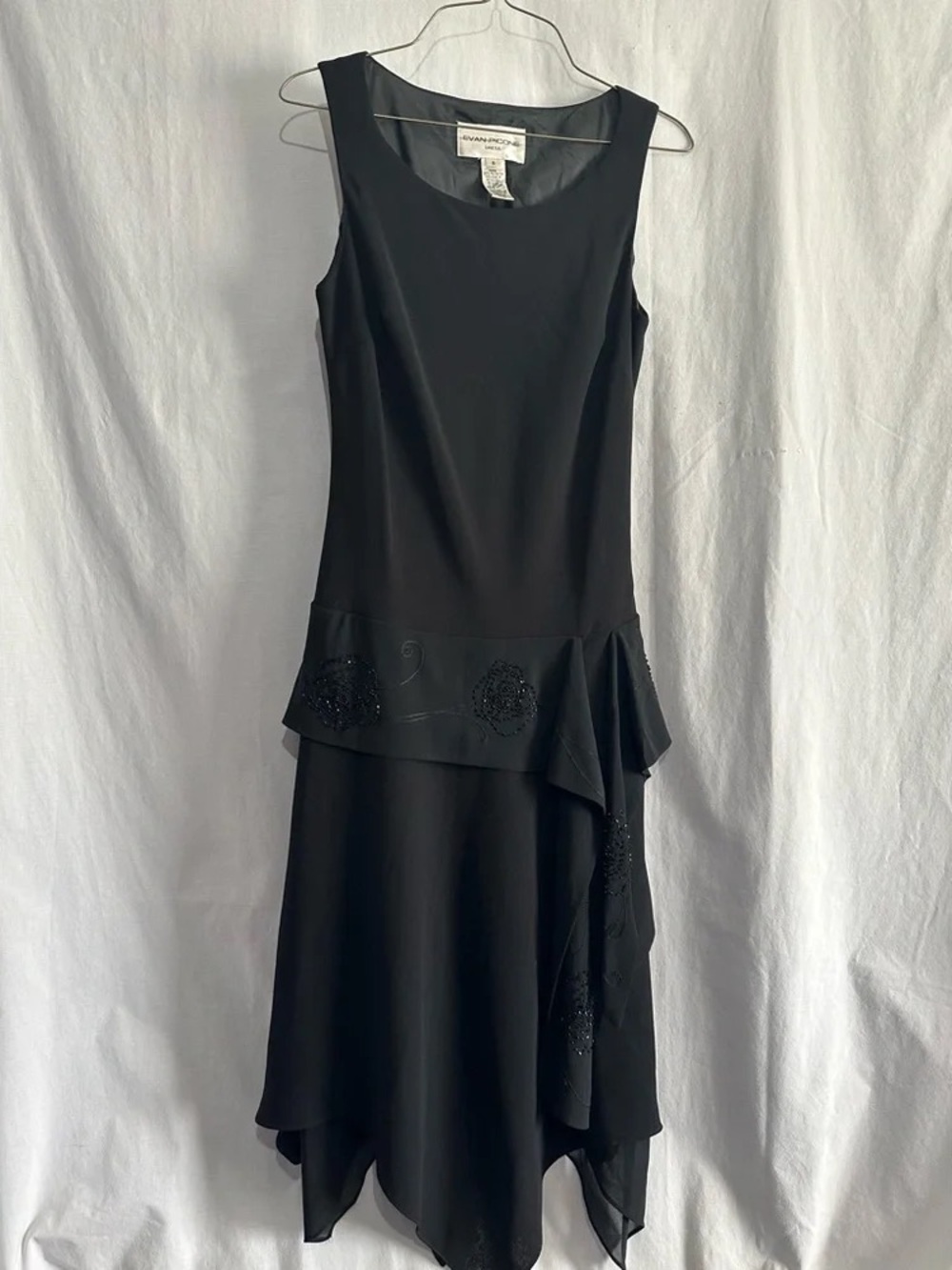 Banana Republic Black Sleeveless High-Low Dress